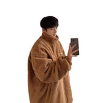 Men’s Thick Cotton-Padded Jacket – Warm Loose Casual Winter Coat