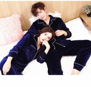 Fashion & Comfort Gold Velvet Pajamas – Soft, Luxurious Sleepwear for Men & Women