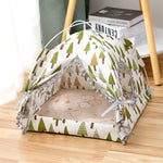 Enclosed Cat Tent House – Comfortable Indoor Cat Bed & Pet Nest