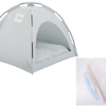 Indoor Cat Tent Bed with Cooling Mat & Cushion – Cozy Portable Cat Nest
