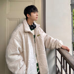 Men’s Thick Cotton-Padded Jacket – Warm Loose Casual Winter Coat