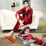 Fashion & Comfort Gold Velvet Pajamas – Soft, Luxurious Sleepwear for Men & Women