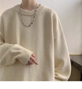 Men’s Loose Fit Sweater – Autumn & Winter High Sense Fashion Knit