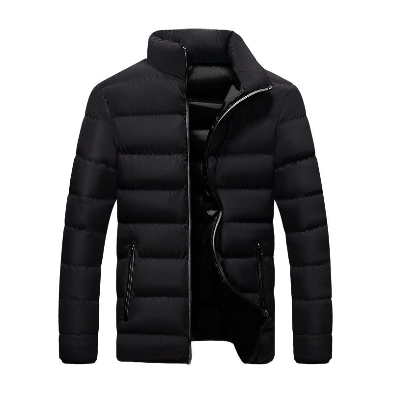 Men’s Winter Slim Fit Cotton Jacket – Thickened Breadwear Coat, Warm Plus Size Outerwear