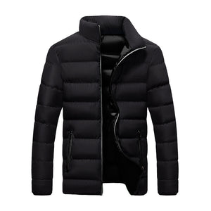 Men’s Winter Slim Fit Cotton Jacket – Thickened Breadwear Coat, Warm Plus Size Outerwear