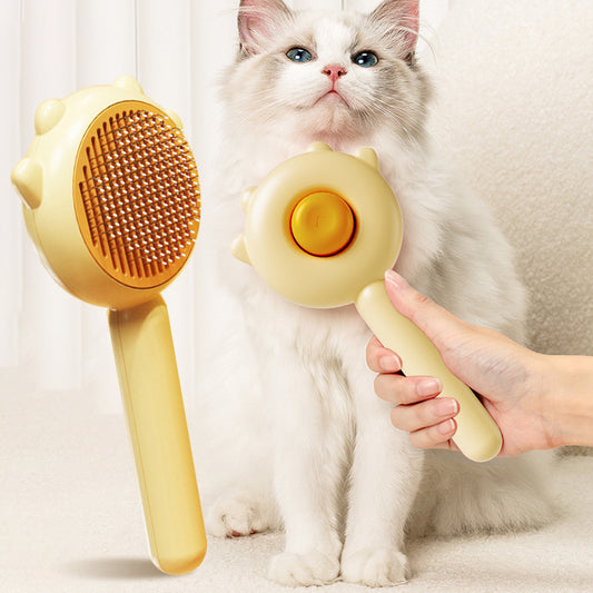 Cat & Dog Grooming Comb – Hair Removal & Massage Brush for Pets