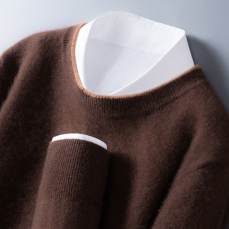Men’s Round Neck Sweater – Multicolor Autumn & Winter Knitwear