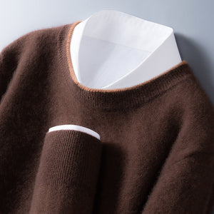 Men’s Round Neck Sweater – Multicolor Autumn & Winter Knitwear