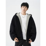 Double Zipper Hooded Sweater – Men’s Casual Jacket for Everyday Wear