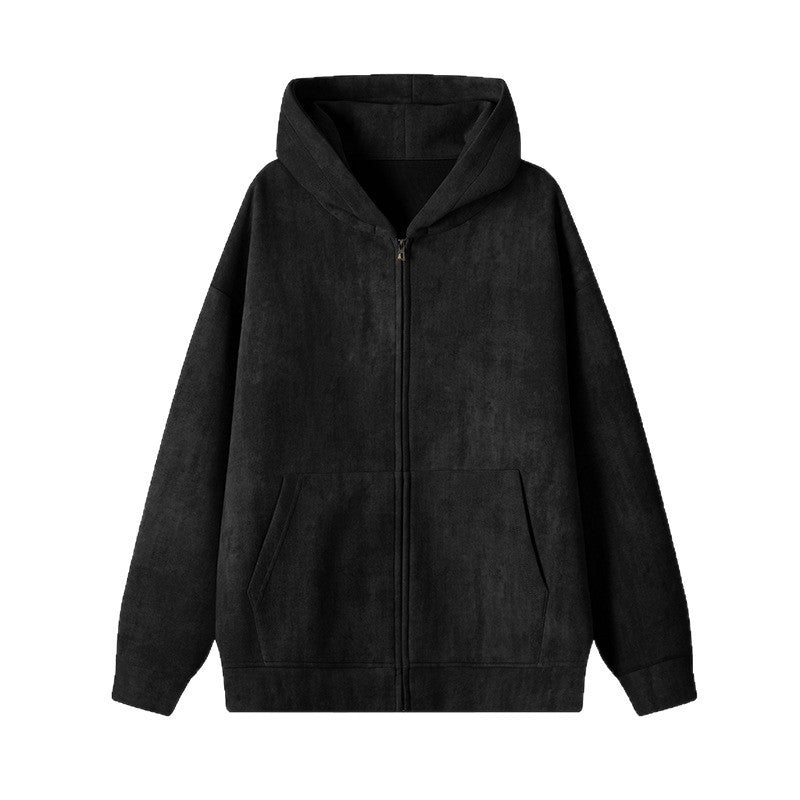 Men’s Retro Tie-Dye Hoodie – American Style Plus Size Sweater Coat