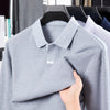 Men’s Cotton Polo Shirt – Loose Fit, Breathable Long Sleeve Lapel Top