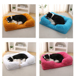 Plush Round Dog Bed – Warm & Comfortable Winter Pet Bed for Dogs